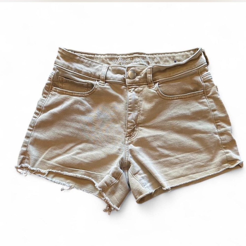 American Eagle Outfitters Tan High Waist Shorts
